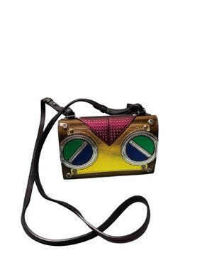 MCM Roboter Series Limited Edition Crossbody Bag Metallic Robot Face Rare